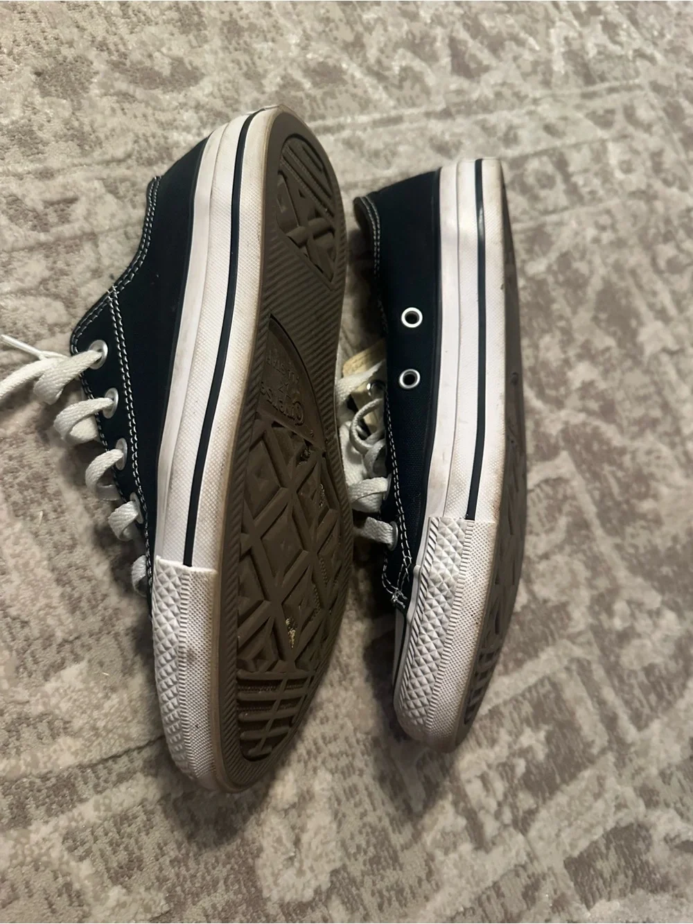 Converse Kids Low Top Sneakers in Black and White